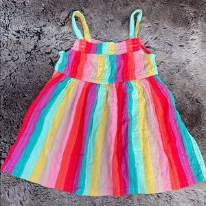2-3 Next rainbow dress with metallic accents